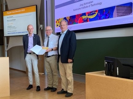 Physik-Preis Dresden 2023 to Jörg Schmalian
